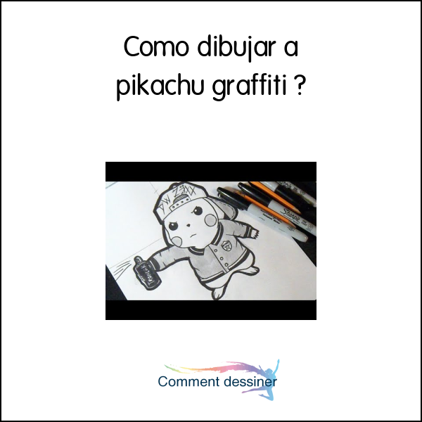 Como dibujar a pikachu graffiti